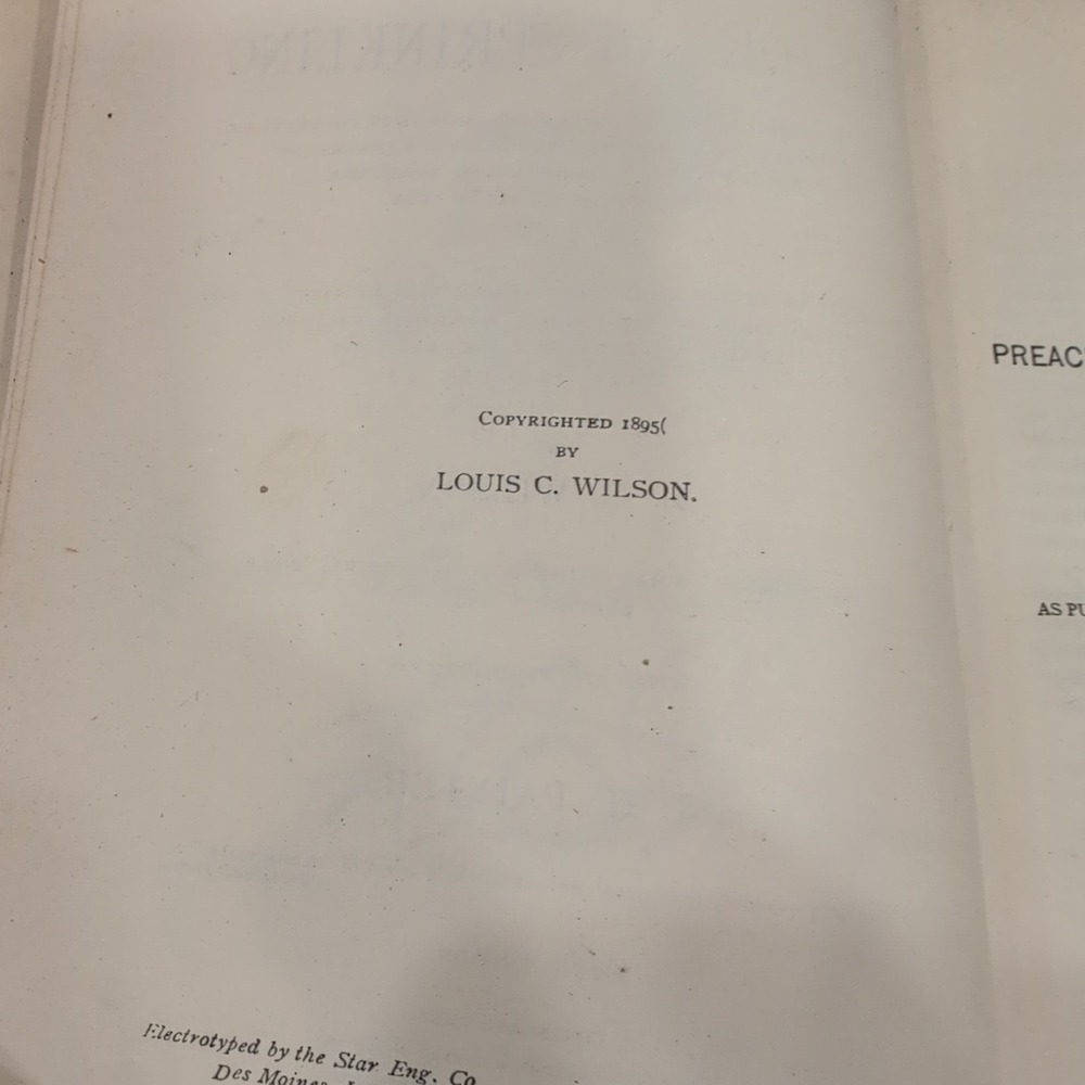The History of Sprinkling L.C. Wilson 1895 Hardcover Religious Church History - Picture 5 of 6